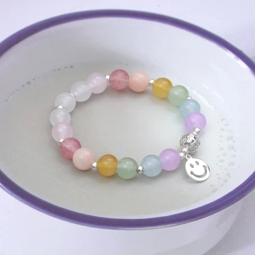 笑臉琉璃多巴氨×固定式串珠手鍊