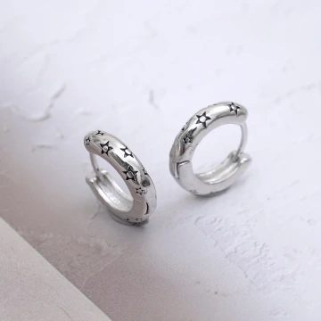 黑色五角星×耳扣