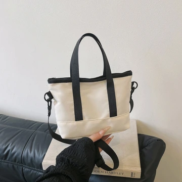 休閒托特小包×斜背袋×白色