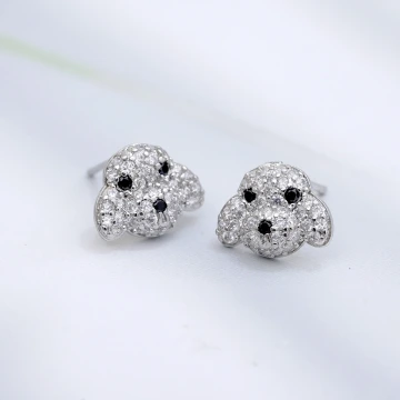 925銀針×小狗狗×耳環