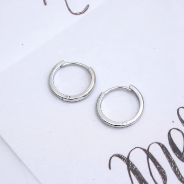 925銀針&times;光面極簡圓環&times;耳扣