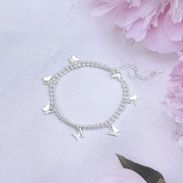 925銀飾×蝴蝶珠簾×手鍊