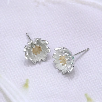 925銀針&times;小雛菊&times;耳針