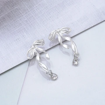 蝴蝶飄帶×蚊香盤U型耳夾