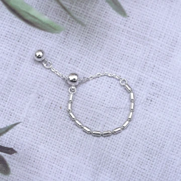 小米珠×可調節戒指