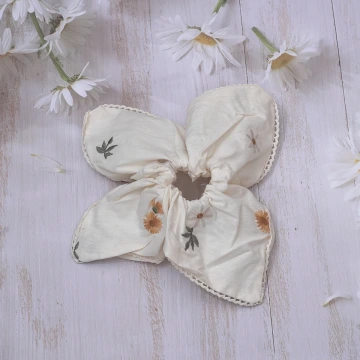 鄉村奶油小雛菊×大腸圈髮束