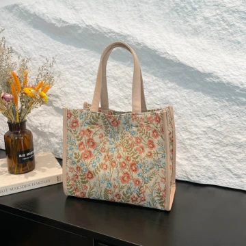 唯美小碎花×小手提袋×粉紅