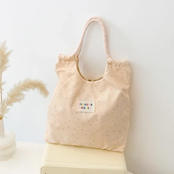 森林動物印花×手提袋×粉紅兔兔