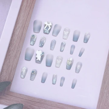 天使邱比特霧面×穿戴式手指甲片×二十四入