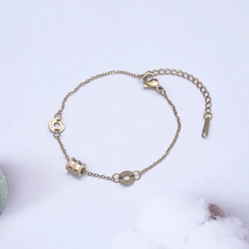 316鋼飾&times;羅馬數字小蠻腰 &times;手鍊&times;金色