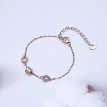 316鋼飾×羅馬數字小蠻腰 ×手鍊×玫瑰金