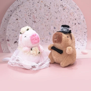 結婚卡皮巴拉&times;娃娃&times;掛件&times;共二色