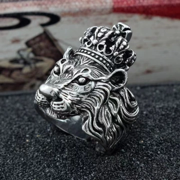 美式&times;復古&times;獅子國王&times;開口戒指