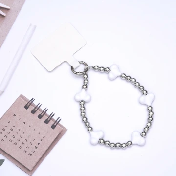 小愛心&times;手機腕帶掛繩&times;白色