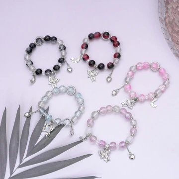 蝶飛弄月&times;固定式串珠手鍊&times;共五色