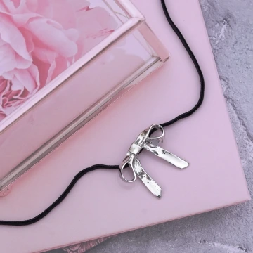 禮物領結&times;麂皮繩&times;可調節長項鍊