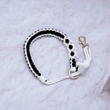 三朵小花×飲料杯繩×手機提繩×多功能×黑色