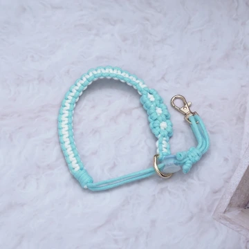 三朵小花×飲料杯繩×手機提繩×多功能×藍色