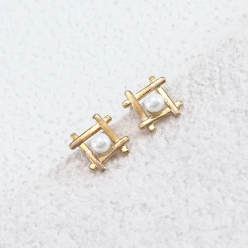 井字珍珠×耳環