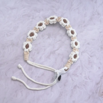 小雛菊編織&times;飲料杯繩&times;卡其