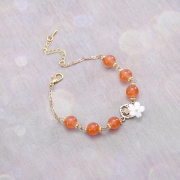 橘彩海棠花&times;手鍊