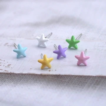 彩色小星星×三套件耳環組