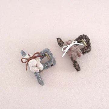 菱格小熊&times;鯊魚夾&times;共 二色