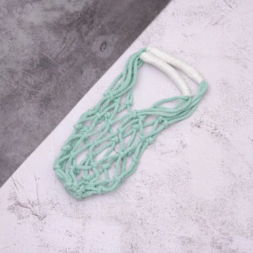 撞色鏤空網編&times;飲料水瓶提袋&times;白藍