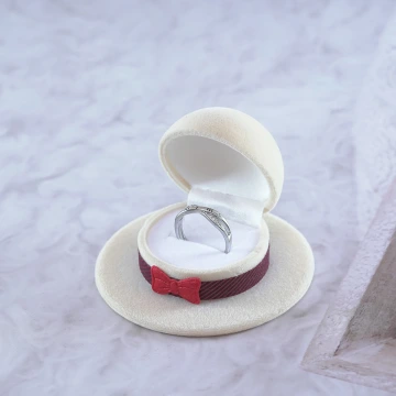 淑女帽×適用戒指/項鍊/手鍊×絨布盒