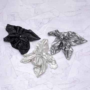 科技液態金屬感&times;大腸圈髮束&times;共三色