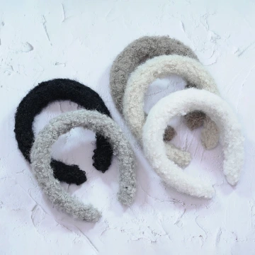 大羔毛素面×髮箍×共五色