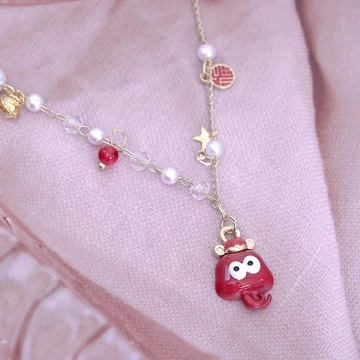 福氣小紅蛇&times;鎖骨項鍊