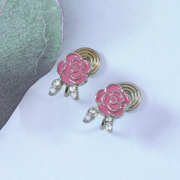 薔薇之名&times;蚊香盤U型耳夾