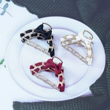 甜美蝴蝶結編織&times;小鯊魚夾&times;共三色