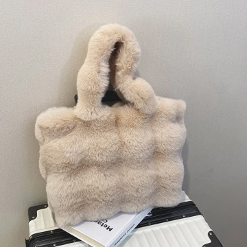 毛毛波堤&times;肩背袋&times;卡其