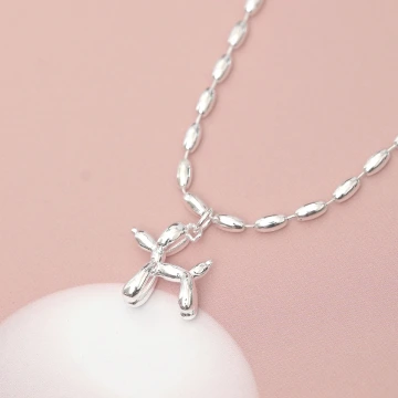 925銀飾&times;米粒氣球狗&times;鎖骨項鍊