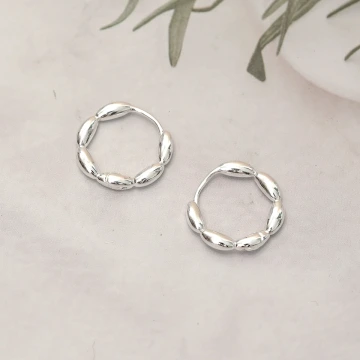 925銀針&times;波堤圓環&times;耳扣