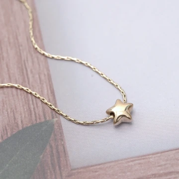 316鋼飾&times;圓潤小星星&times;項鍊&times;金色