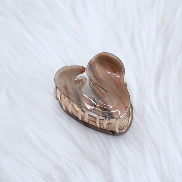 金屬流光&times;鯊魚夾&times;深咖