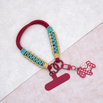 小馬編織&times;手機腕帶掛繩&times;紅色