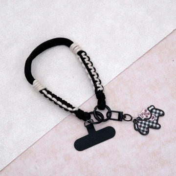 小馬編織&times;手機腕帶掛繩&times;黑色