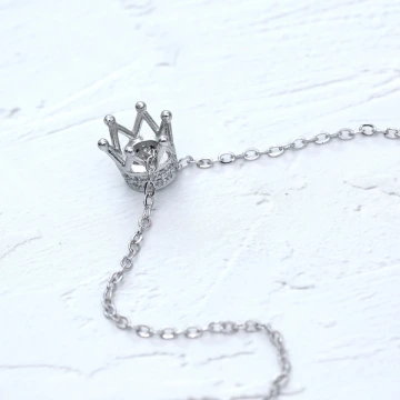 925銀飾&times;皇后之冠&times;鎖骨項鍊