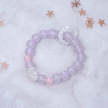 香芋小兔&times;固定式串珠手鍊