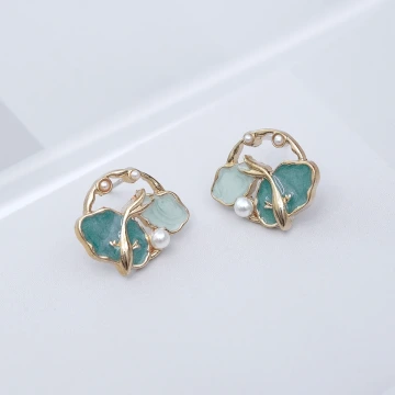 荷葉金魚&times;耳環