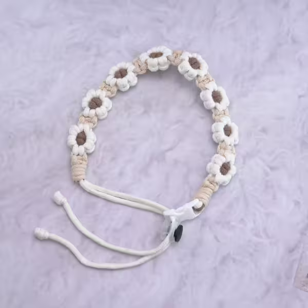 小雛菊編織×飲料杯繩×卡其