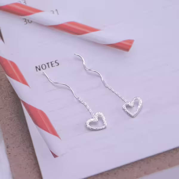 925銀針×斑瀾愛心×耳線