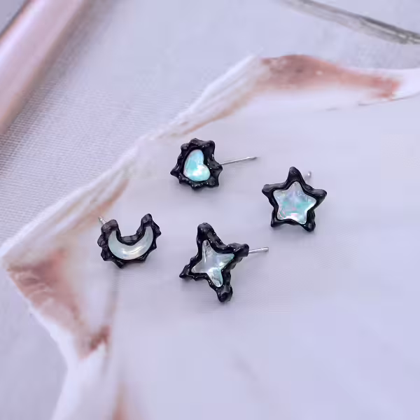 星月樂園×單邊四套件耳環組