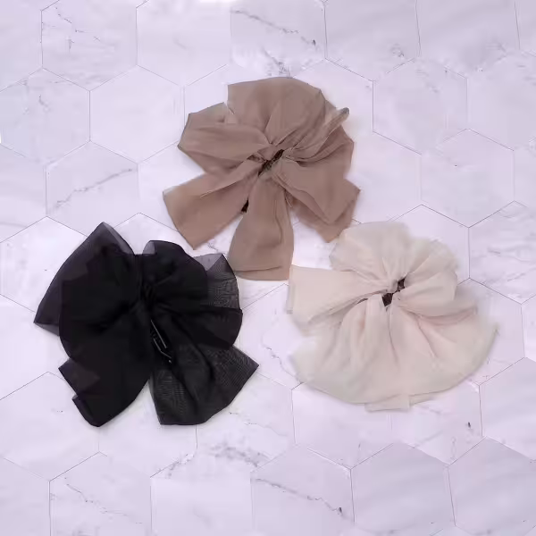 法式多層薄紗×香蕉夾×共三色