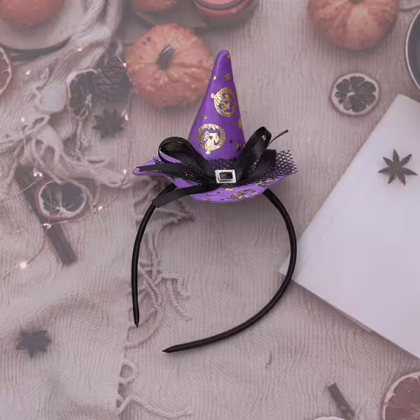 紫色南瓜×小女巫×髮箍
