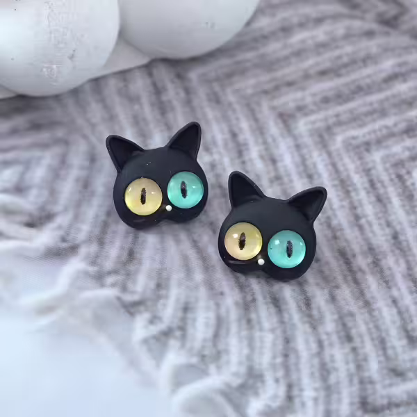 異瞳喵星人×吊墜耳環